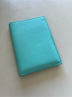 Tiffany & Co. Blue Leather Passport Cover